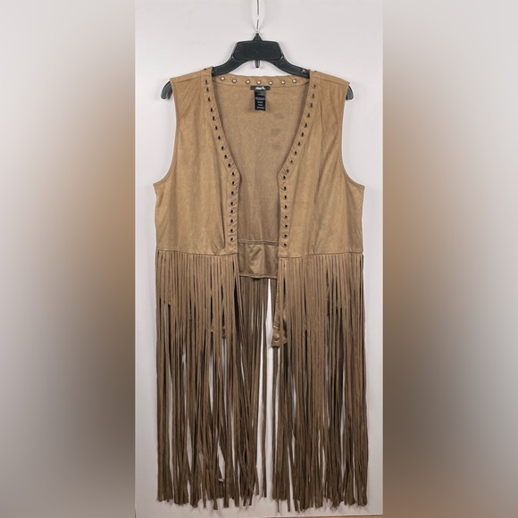 mark. Jackets & Blazers - Mark Boho Fringed Vest For Womens